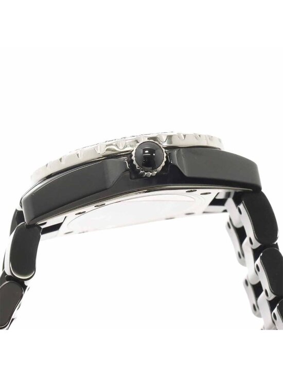 Chanel 33 Ceramic Leather Quartz Analog Display Black Dial Watch s-l1200.jpg main image 2